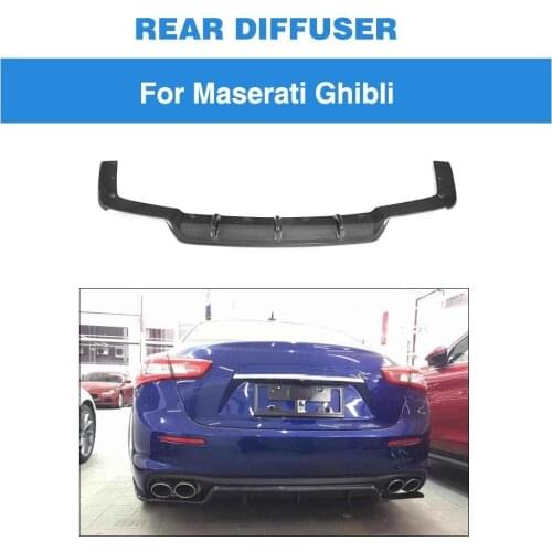 For Maserati Ghibli Base Sedan 4-Door 2018 2019 Rear Bumper Lip Diffuser Spoiler Apron Splitters