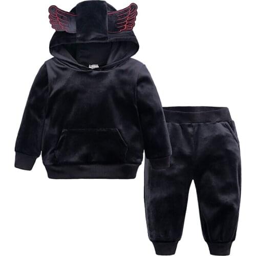 2019 Children Clothing Spring Autumn Girls Clothes Wing Outfits Kids Costume Boys Sport Suit For Kids Girls Clothing Sets MB497