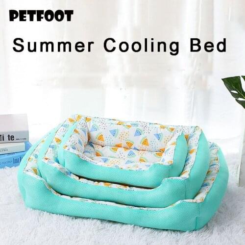 Summer Cooling Pet Dog Mat Ice Pad Dog Sleeping Mats For Dogs Cats Pet Kennel Top Quality Cool Cold Silk Bed