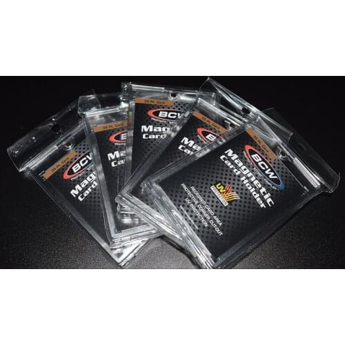 5 Pieces/Pack BCW 35pt Magnetic Card Holder Cases - Holds Regular MTG/TCG/YU-GI-OH Hockey Cards protector 65X90MM Card Sleeves