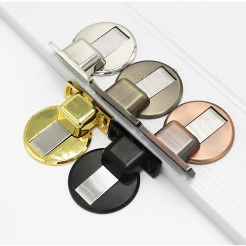 Magnetic Door Stops 304 Stainless Steel Magnet Door Stopper Holder Hidden Catch Floor Doorstop Toilet Furniture Hardware