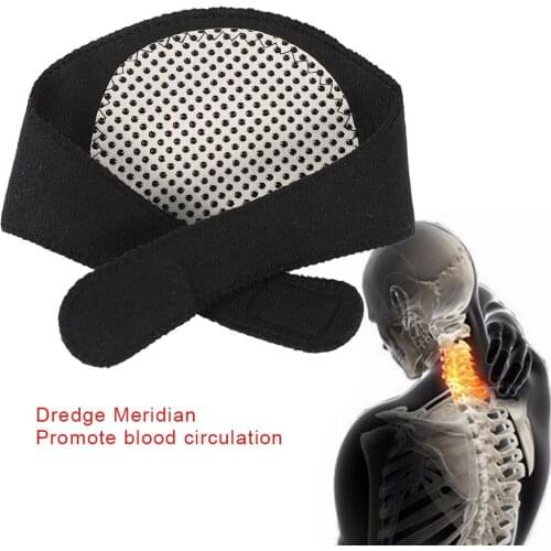 5pcs Tourmaline Neck Guard Magnetic Self-heating Therapy Neck Support Collar Neck Wrap Belt Pain Relief Heat Neck Brace Support