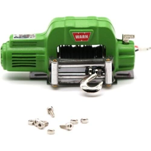 1/10 Rc Car Wireless Control Metal Electric Winch for Toy Car TRAXXAS-TRX4 TRX6 TRX-4 SCX10 II 90046 TF2 CC01 D90 Parts