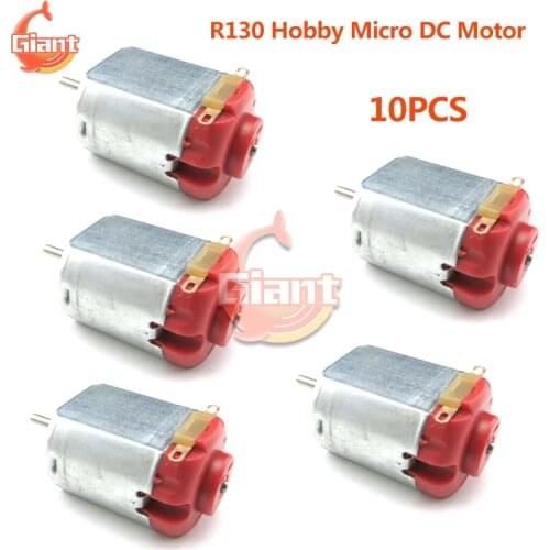 1,2,10pcs/lot Hobby Motor 130 3V-6V 0.35-0.4A 8000RPM Mini DC Motor Micro DC Motor for DIY Toys Hobbies Smart Car 5V