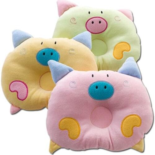 Baby Shaping Soft Pillow Anti-rollover Cotton Lovely Cartoon Sleep Head Positioner Elephant Head Protection Newborn M0198