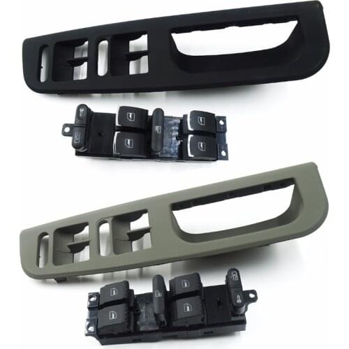 Black Master Window Switch Control Panel Trim Bezel For VW Passat Jetta Golf MK4 Skoda Supreb1998-2004 3B1867171E 1J4959857B