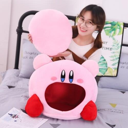 Kirby Video Game Characters Pet Nest Sleeping Headgear Plush Hat Toys Creative Pet Cat Dog Hood Headgear