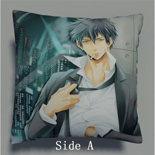 Psycho Pass Kougami Shinya Anime Manga Two Sides Pillow Cushion Case Cover Otaku Cosplay Gift New 541