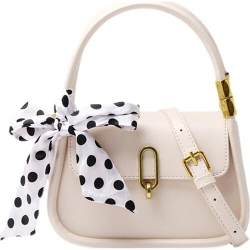 Silk Scarf Women Bag Lady Handbags Summer Small Tote Handbag Designer Casual Womens Shoulder Bags Pu Leather Purse Lady