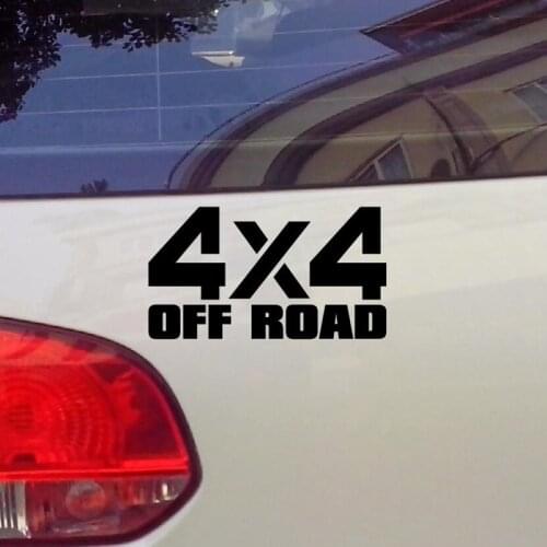 Reflective Decorate Car Accessories Decals 4X4 OFF ROAD Modification Motorcycle Skateboard Stickers 18cmx10cm