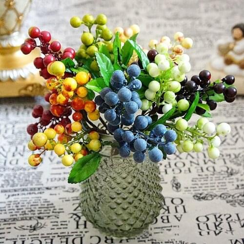 1CM Realistic Foam Berries Fruit Artificial Flowers for Party Hotel Wedding Supply Home Decoration valentines day gift