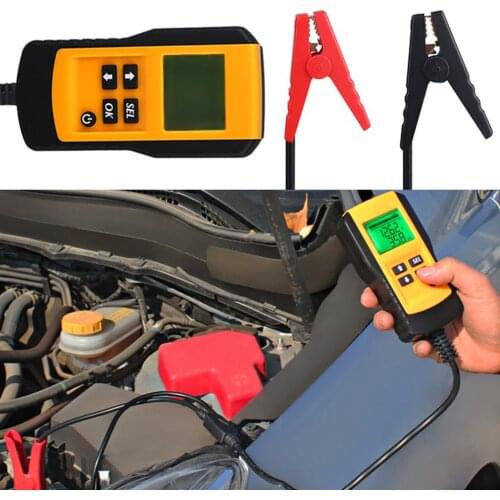 12V AE300 Car Battery Tester LCD Digital Auto System Analyzer Automotive Vehicle Car Battery Voltage ohm Tester Diagnostic Tool