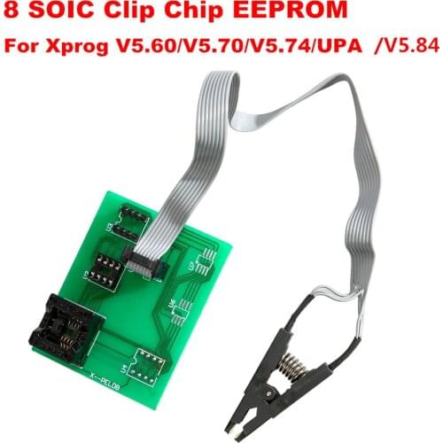 2020 XPROG Eeprom board UPA USB v1.3 programmer upa usb adapter with soic 8 sop8 test clip for xprog V5.60/V5.70/V5.74/V5.84/UPA
