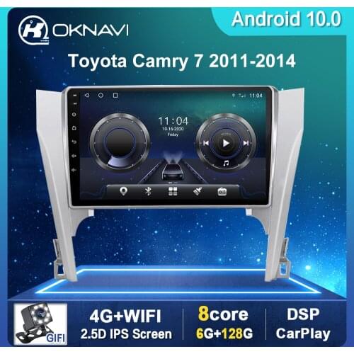 Car Radio For Toyota Camry 7 XV 50 55 2011-2014 GPS Navigation Car Multimedia Player DSP Carplay 2 Din Android 10 Radio No DVD