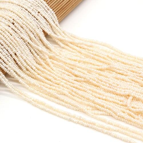 Natural Pearl Beads Flat Original White Freshwater Pearl Beading Charms Accessories for Jewelry Making Necklace Bracelet Gift