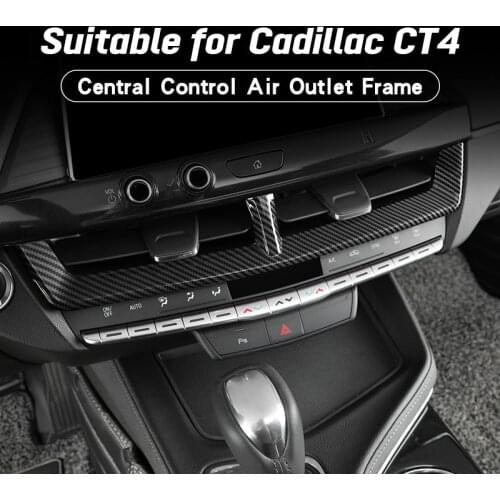 Central Control Ait Outlet Decorative Frame For Cadillac CT4 Air Condiition Outlet Protective Cover Interior Decoration Sticker
