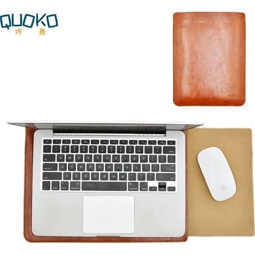 Laptop bag case Microfiber Leather Sleeve for Lenovo Thinkpad X250 X260 X270 X280 12.5 inch Dual Pocket with Exterior Mouse Pad