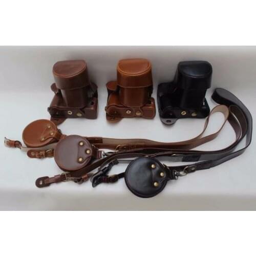 PU Camera Case For FujiFilm Fuji XA3 XA10 X-A3 X-A10 Camera Bag Cover With Battery Opening + Neck strap