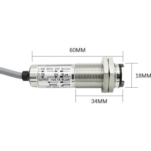 OEM M18 diffuse reflection photoelectric switch sensor CDD-40N infrared induction switch four-wire NPN
