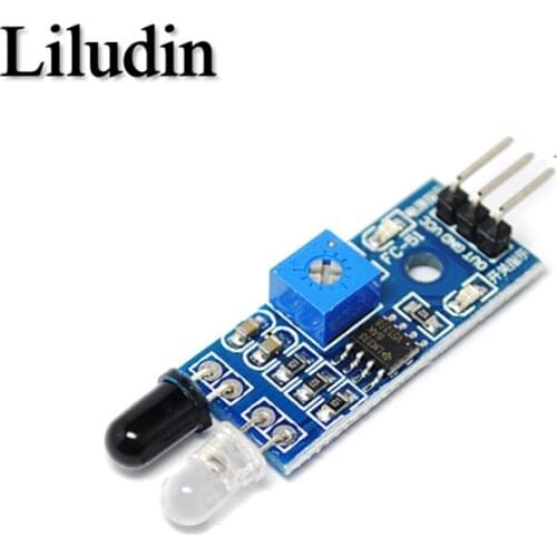 IR Infrared Obstacle Avoidance Sensor Module for Arduino Smart Car Robot 3-Wire Reflective Photoelectric New