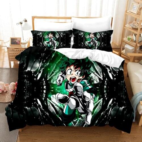 My Hero Academia Bedding Set Anime Kid 3d Duvet Cover Sets Comforter Bed Linen Twin Queen King Single Size Fantasy Luxury Fshion
