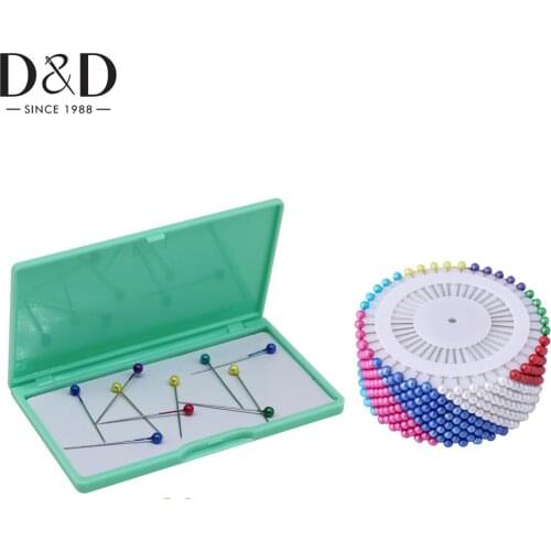 3 Color Magnetic Sewing Pincushion with 40 pcs Colorful Round Pearl Head Pins Sewing Quilting Pins Holder For Sewing Needles