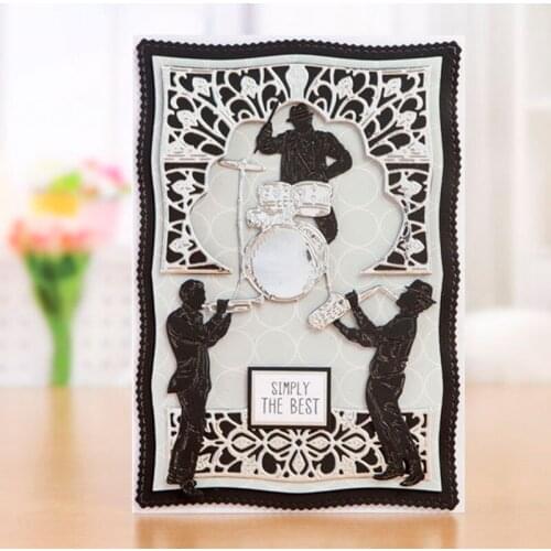 Carnival Band Player Metal Cutting Dies for DIY Scrapbooking Album Embossing Paper Cards Making Crafts Supplies 2019 New Diecuts