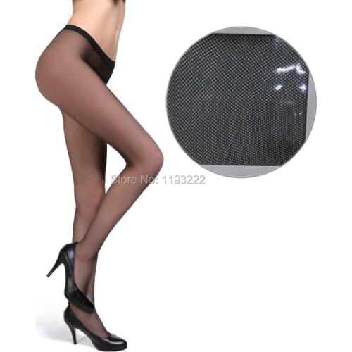 Fashion Sexy Pantyhose Seamless Anti hook Sheer See Through Small Fishnet Net Long Stockings Waist Toe Stockings