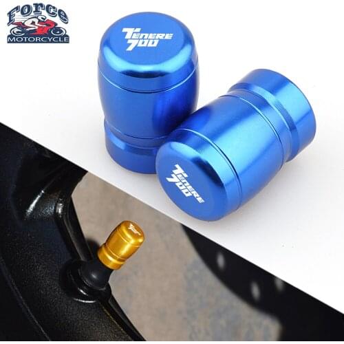 For YAMAHA TENERE 700 Tenere700 2018 2019 2020 2021 All Year Motorcycle Accessories Wheel Tire Valve Caps With Logo "TENERE 700"