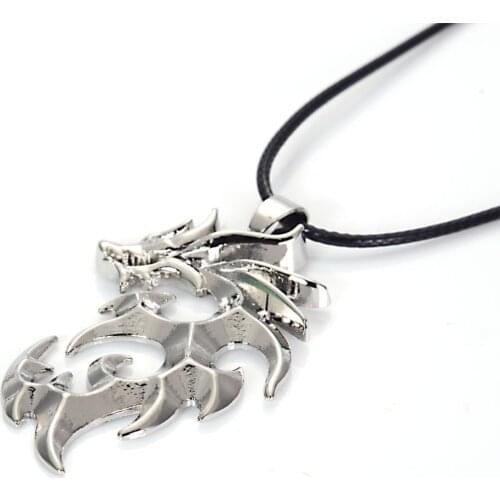 Fire Dragon Shape Accessories Necklaces & Pendants For Men New 2016 Fashion Jewelry Necklace with waxy code N1561