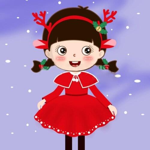 Litter Girl Metal Cutting Dies Stencil Scrapbooking DIY Album Stamp Paper Card