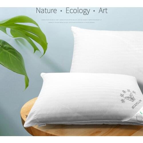 Chinese Natural/Mulberry Silk Pillows Single Neck/Back To Pillows Home Memory Pillows For Baby Health Embroidery Sleeping