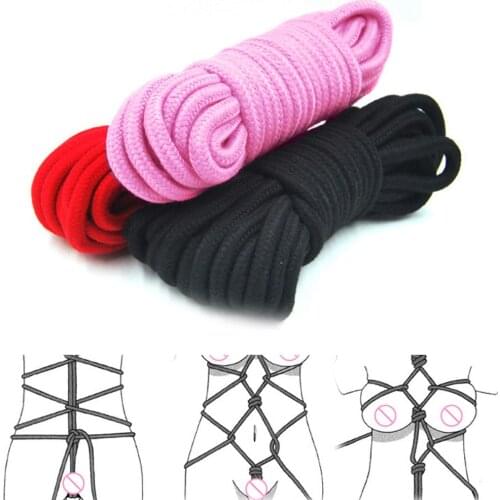 10M Slave Bondage Rope BDSM Restraints Bundle Strap Adult Couples Sex Erotic Toy Knitted Rope Sex Toys For Couple Women Man Exot