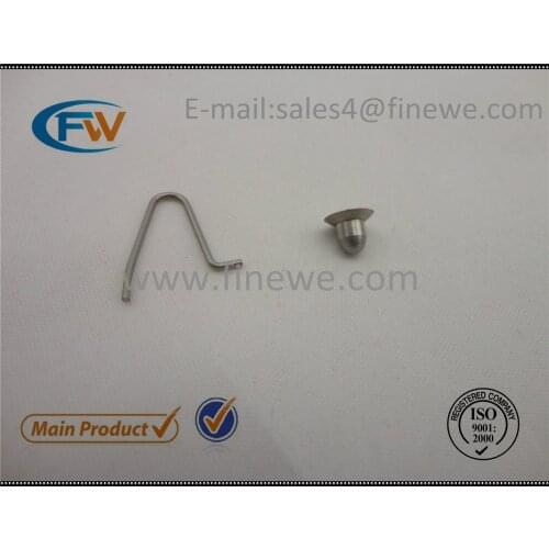 Manufacture customized Metal tube buttom lock spring supplier, locking pin snap, tube spring button clip