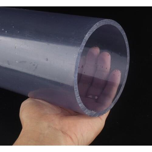 Length 50cm O.D 16~280mm Transparent UPVC Pipe Aquarium Fish Tank Visiable PVC Water Pipe Chemical Liquid Tube Anti-Corrosion