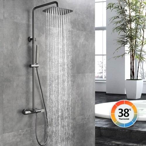 Bathroom Faucet Shower Head Thermostatic Bath Faucet Wall Mounted Bathtub Shower Mixer Tap Shower Faucet Show