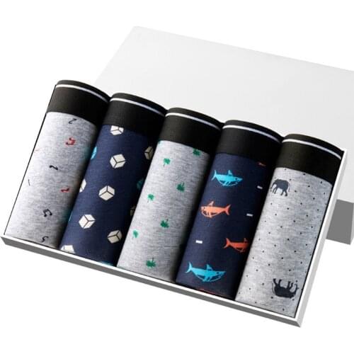 5Pcs\lot Shorts Mens Underwear Soft Boxers Men underpants Cotton Boxer Shorts Plus Size Boxers Sexy Mens panties