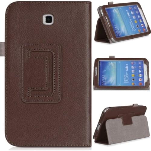 Solid Coque for Samsung Galaxy Tab 3 7.0 T210 P3200 Case Smart Magnetic Auto-Sleep Stand PU for Samsung Tab 3 T210 T3200 Cover