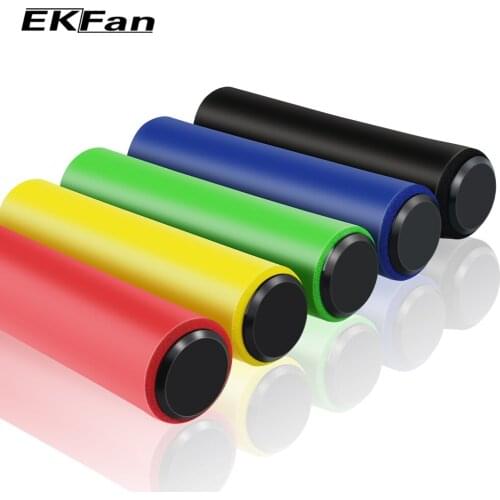 EKFan UltraLight Silicone Bike Handlebar Girps High Density MTB Bicycle Antiskid Handlebar Cycling Grip Cover