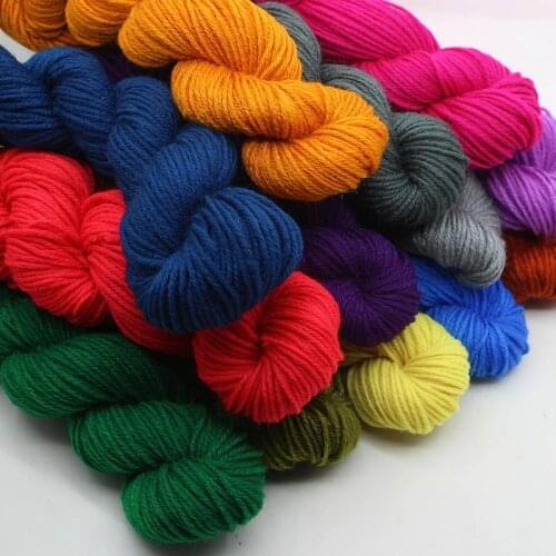 Crochet Sweater Milk Cotton Rainbow Baby Soft Baby New Cashmere Knit Scarf Craft 47g Yarn Colorful Soft Cotton Thick Wool