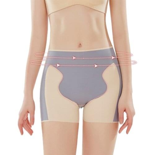 Womens Summer Safety Short Panties Ice Silk Underpant Seamless Anti-glare Ladies Pants Women High Waist Shaper Shorts