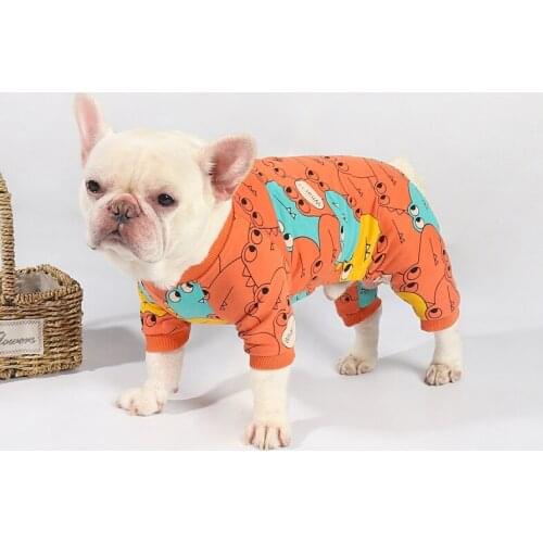 Winter Dog Pajamas Jumpsuit French Bulldog Clothes Pug Dog Clothing Overalls Poodle Bichon Schnauzer Pet Outfit Garment Dropship