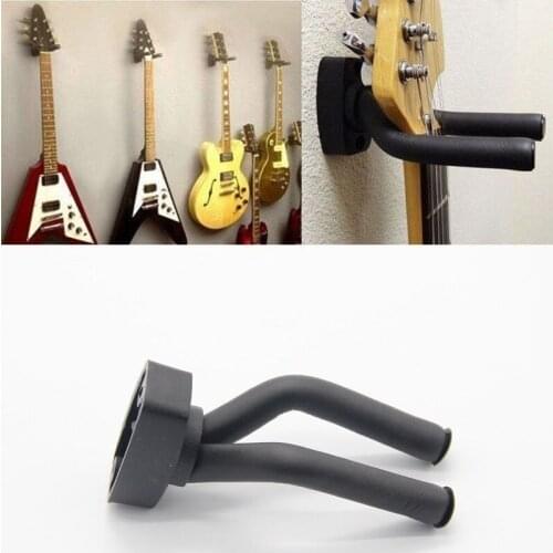 1pc Wall Mount Guitar Hanger Hook Non-slip Holder Stand for Acoustic Guitar Ukulele Violin Bass Guitar Instrument Accessories