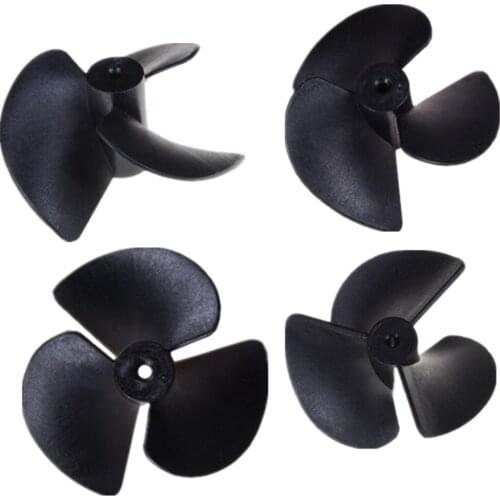 1pcs New 1.9mm(tight With 2mm shaft) 3-blades Propellers Three Blades Nylon Paddle For RC Boat Positive & Reverse D 40mm