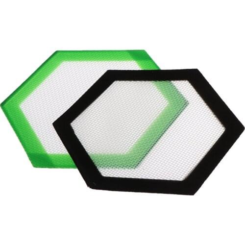 1 PCS Silicone Dab Wax Nonstick Baking Mat With Fiber Glass Can Baking Silicone Baking Mat Random Color black