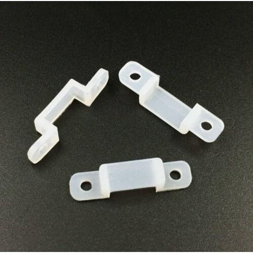 100PCS 8/10/12mm Silicon Clip connector for Fixing 5050 5630 1903 WS2811 3528 5050 1210 RGB LED Strip Durable