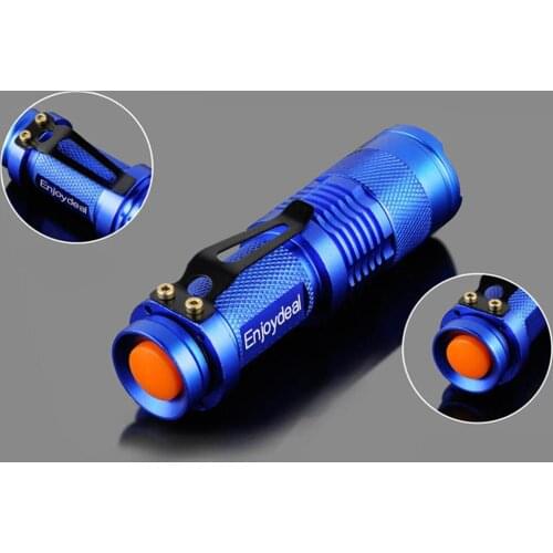 1200 Lumen Portable Mini Q5 Tactical Light Aluminum Waterproof Zoomable LED Flashlight Torch Lamp For Outdoor camping Cycling
