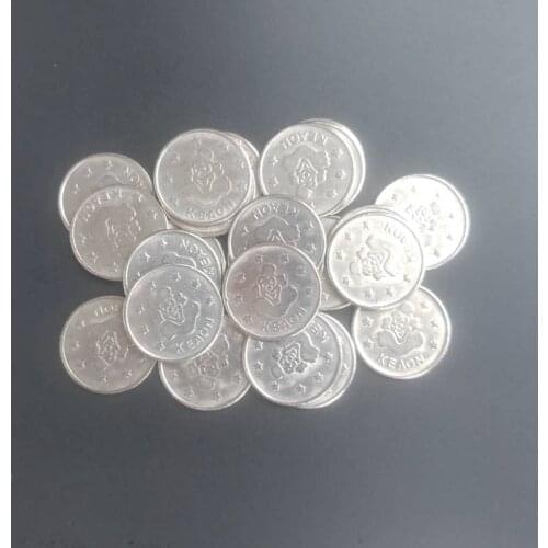 500pcs 24*1.85mm Metal Arcade Game Tokens Stainless Steel Arcade Game Coin Clown Token Coins