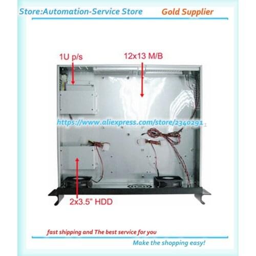 Aluminum Panel 2U T3802BA Short Server Chassis Dual Xeon Server Motherboard Position