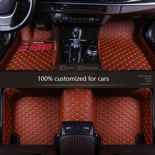 Car Floor Mats For Renault Koleos 2020 2019 2018 2017 Auto Interior Leather Carpets Accessories Waterproof Protect Foot Pads
